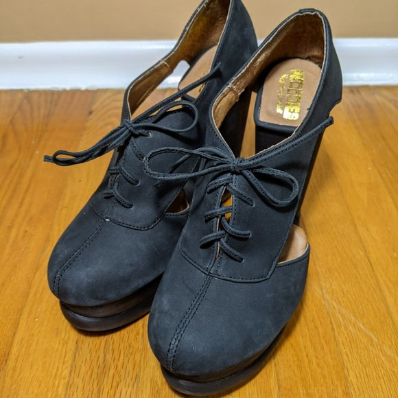 Jeffrey Campbell shankless Benched Woodies High heel size 7 - Picture 11 of 16